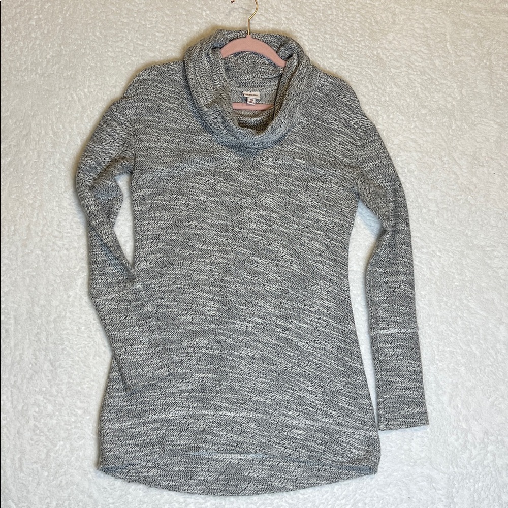 Merona Heathered Gray Turtleneck Sweater‎ Snall